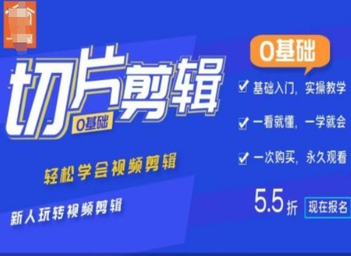 0基础IP切片剪辑，轻松学会视频剪辑，新人玩转视频剪辑-灼光资源宝库