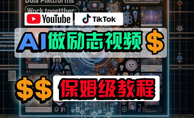 利用AI制作励志视频，在YouTube和TikTok赚钱，小白可做(附工具-灼光资源宝库
