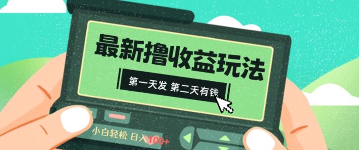 2024最新撸视频收益玩法，第一天发，第二天就有钱-灼光资源宝库