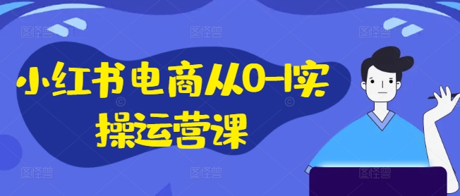 小红书电商从0-1实操运营课，小红书手机实操小红书/IP和私域课/小红书电商电脑实操板块等-灼光资源宝库