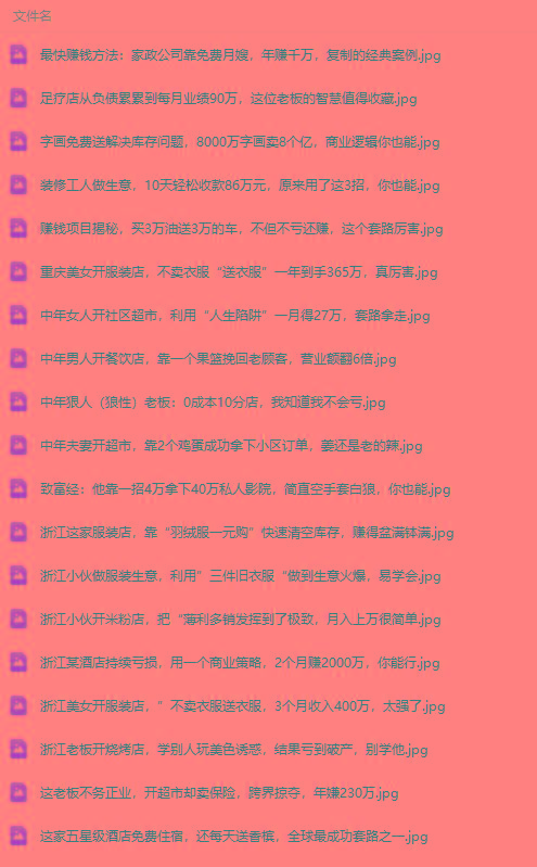 图片[1]-(9607期)真实有效391套商业模式，年入几十到几百万案例解析(电子书+视频+图文)-蘑菇资源宝库