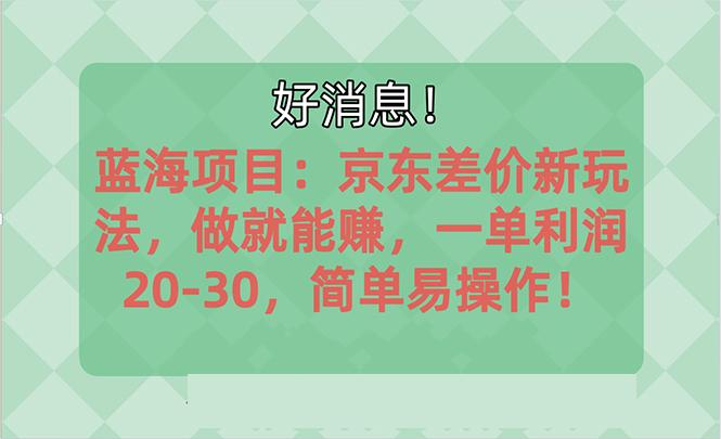 越早知道越能赚到钱的蓝海项目：京东大平台操作，一单利润20-30，简单…-灼光资源宝库