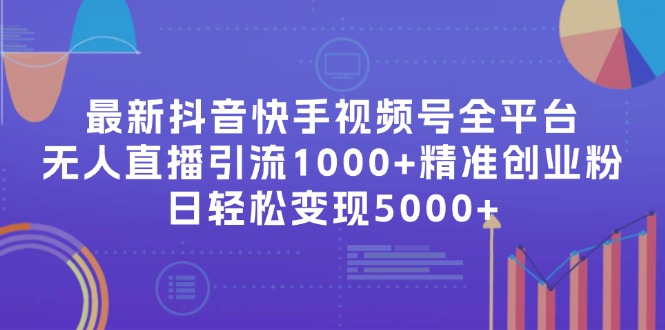 最新抖音快手视频号全平台无人直播引流1000+精准创业粉，日轻松变现5000+-灼光资源宝库