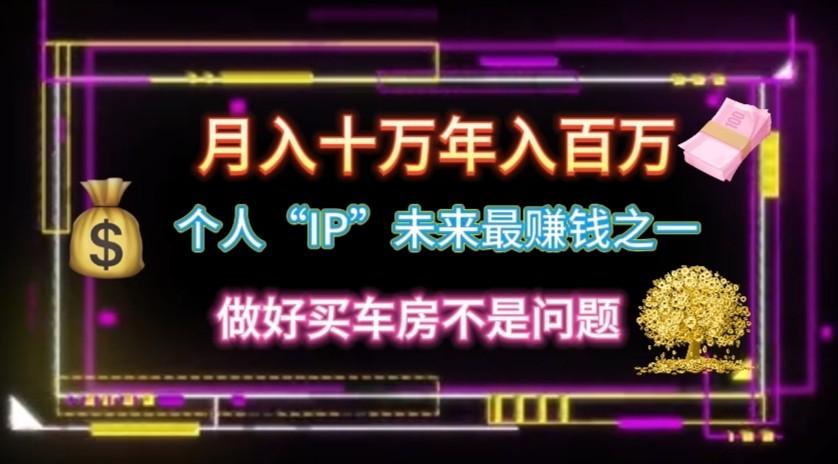 个人“ip”月入10w，年入100w-灼光资源宝库