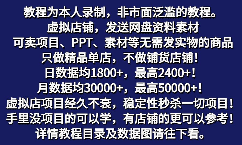 图片[2]-拼多多虚拟电商训练营月入50000+你也行，暴利稳定长久，副业首选-灼光资源宝库