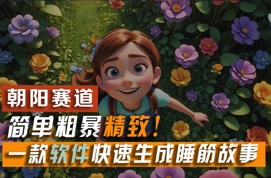利用一款软件5分钟一条爆款睡筋故事，简单粗暴精致！小白月入2w+-灼光资源宝库