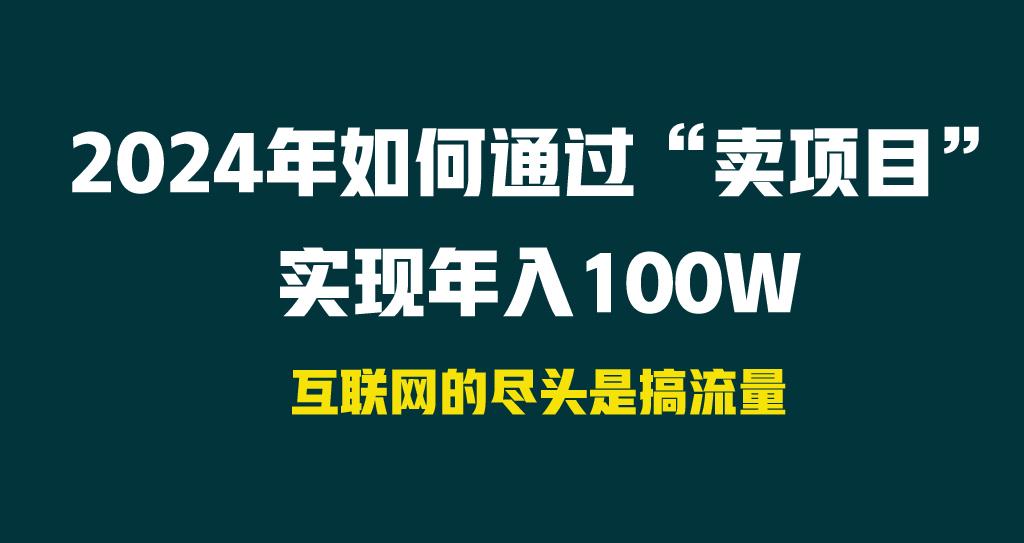 2024年如何通过“卖项目”实现年入100W-灼光资源宝库