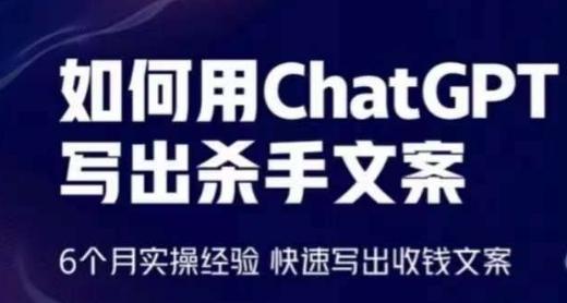 如何用ChatGPT写出杀手文案，6个月实操经验，快速写出收钱文案-灼光资源宝库