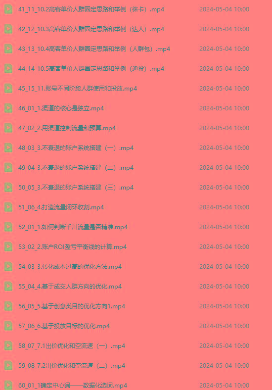 图片[3]-2024单品正价起号，直播素材投流选品：选品课+投流课+素材课+卡首屏/100节-灼光资源宝库