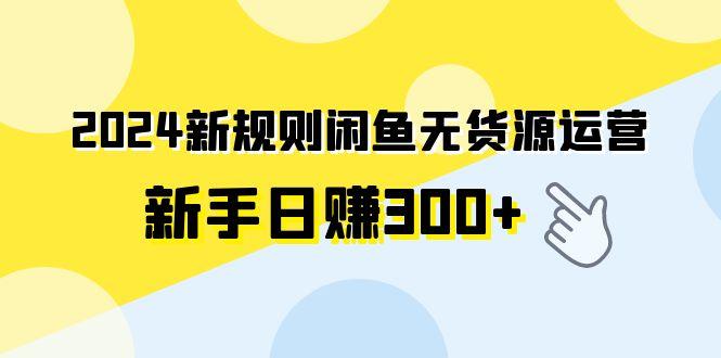(9522期)2024新规则闲鱼无货源运营新手日赚300+-灼光资源宝库