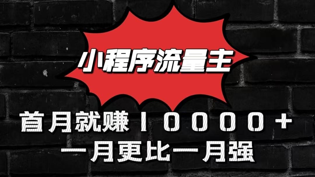 小程序流量主首月就赚10000+，一月更比一月强！小本创业首选-蘑菇资源宝库