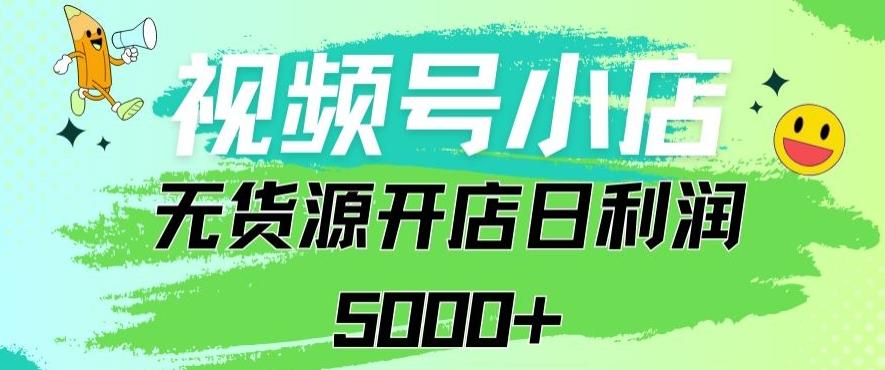 视频号无货源小店从0到1日订单量千单以上纯利润稳稳5000+【揭秘】-灼光资源宝库