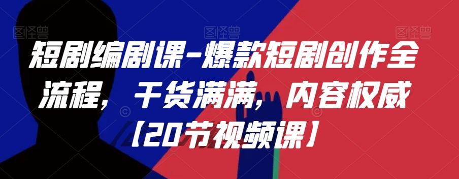 短剧编剧课-爆款短剧创作全流程，干货满满，内容权威【20节视频课】-灼光资源宝库
