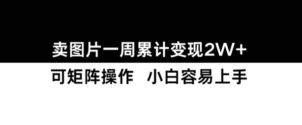 小红书【卖图片】一周累计变现2W+小白易上手-灼光资源宝库