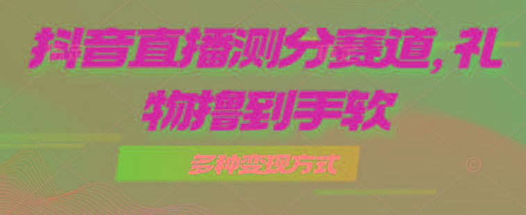 抖音直播测分赛道，多种变现方式，轻松日入1000+-灼光资源宝库