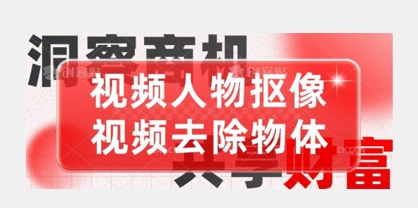 【超强视频处理工具】视频人物抠像+视频去除物体-灼光资源宝库