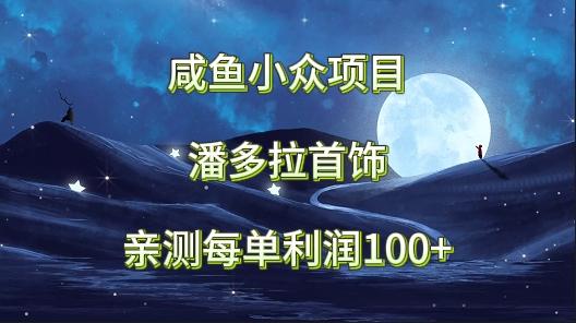 咸鱼小众项目，潘多拉首饰，亲测每单利润100+-灼光资源宝库