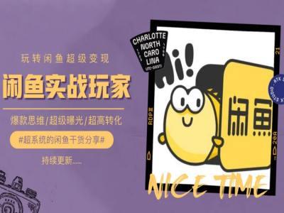 手把手教你0到1系统玩转闲鱼变现，爆款思维/超级曝光/超高转化-灼光资源宝库