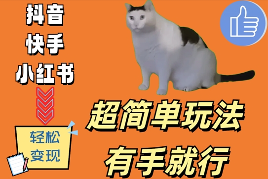 超简单玩法,有手就行,靠猫咪视频日入500+【揭秘】