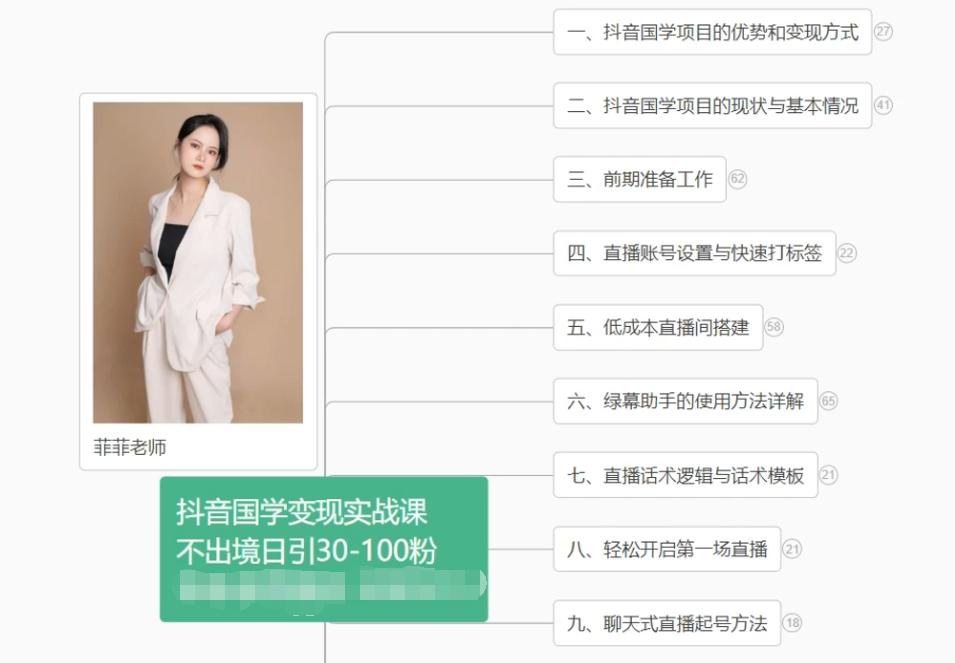 抖音国学变现项目：不出境日引30-100粉实战课程-灼光资源宝库