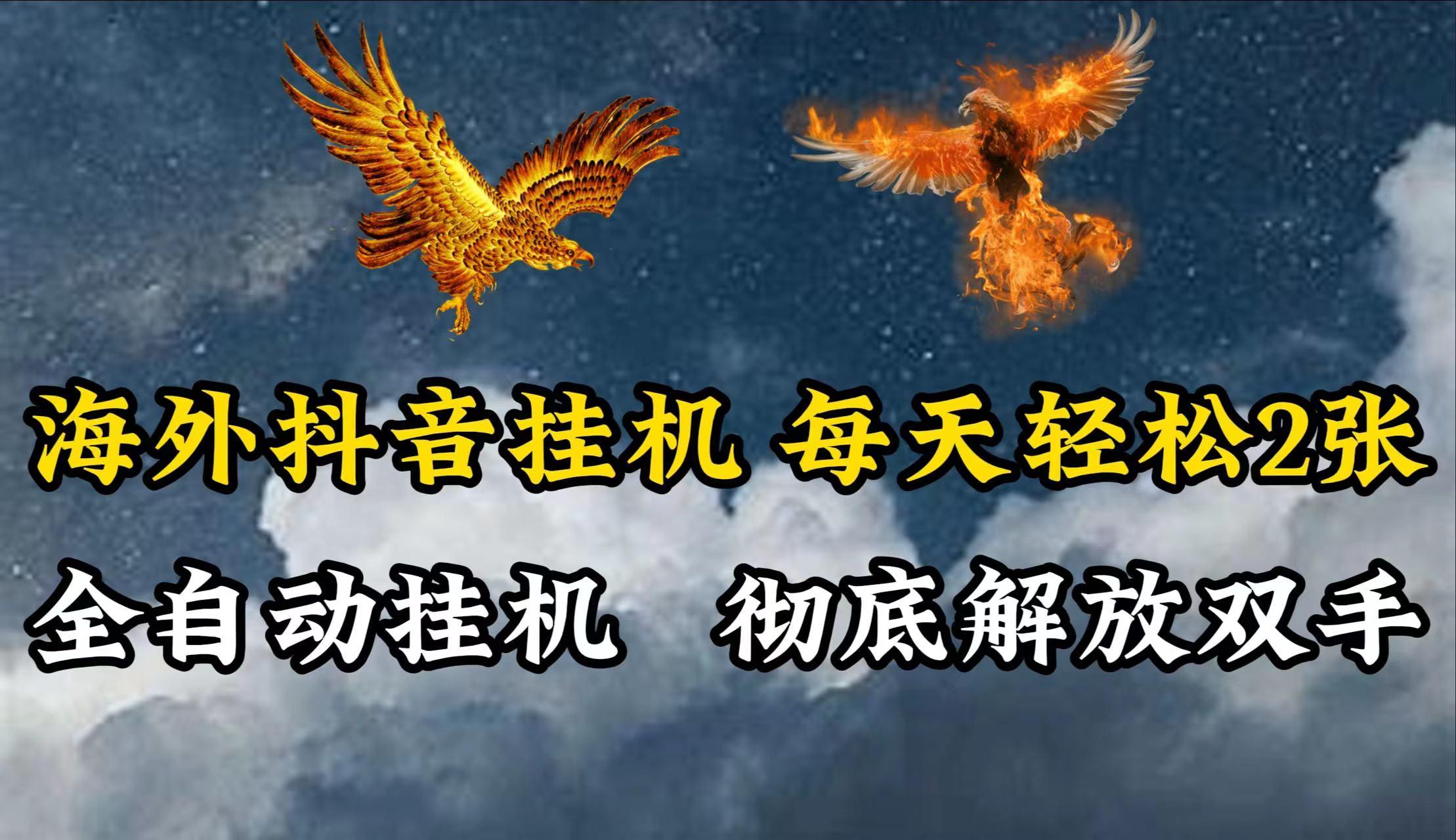 海外抖音挂机，每天轻松2张，全自动挂机，彻底解放双手！-蘑菇资源宝库