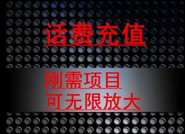 最新蓝海项目，刚需赛道，95折充话费月入5位数-灼光资源宝库