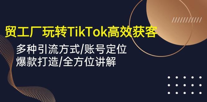 外贸工厂玩转TikTok高效获客，多种引流方式/账号定位/爆款打造/全方位讲解-灼光资源宝库