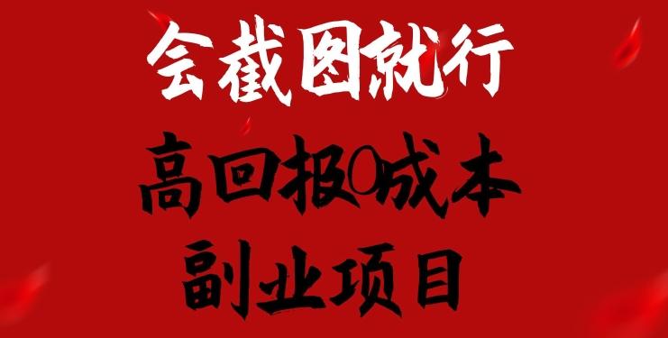 会截图就行，高回报0成本副业项目，卖离婚模板一天1.5k+【揭秘】-灼光资源宝库