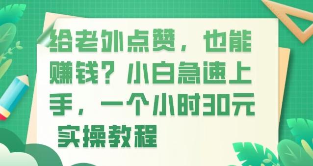 给老外点赞，也能赚钱？小白急速上手，实操教程-灼光资源宝库