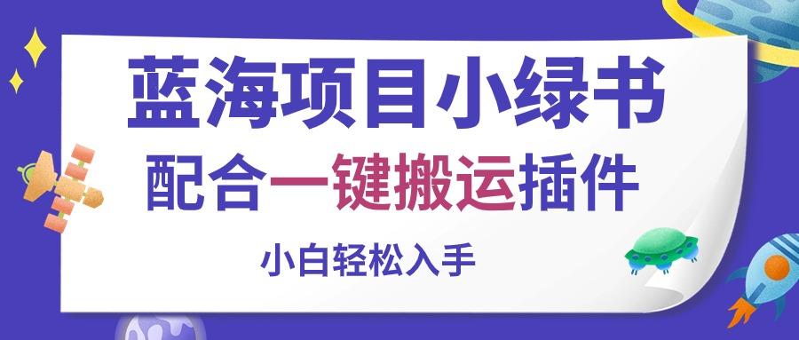 蓝海项目小绿书，配合一键搬运插件，小白轻松入手-资源宝库