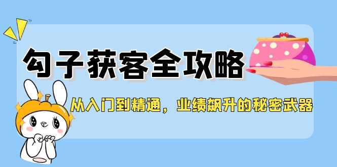 从入门到精通，勾子获客全攻略，业绩飙升的秘密武器-灼光资源宝库