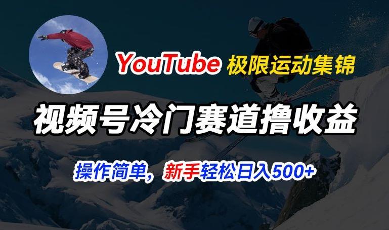 视频号冷门赛道撸收益，YouTube搬运极限运动集锦，暴力起号，操作简单流量高，轻松日入5张【揭秘】-灼光资源宝库