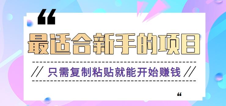 2024最适合新手操作的项目，新手小白只需复制粘贴就能开始赚钱【视频教程+软件】-灼光资源宝库