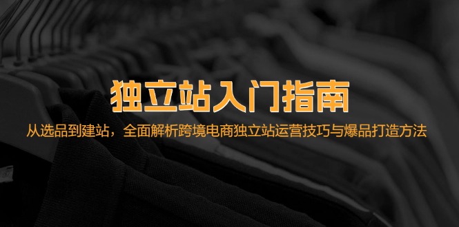 独立站入门指南：从选品到建站，全面解析跨境电商独立站运营技巧与爆品…-灼光资源宝库