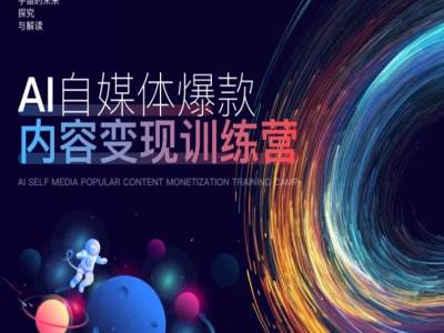 AI自媒体爆款内容变现训练营，20%底层逻辑，60%实操方法，20%案例拆解(即学即用)-灼光资源宝库