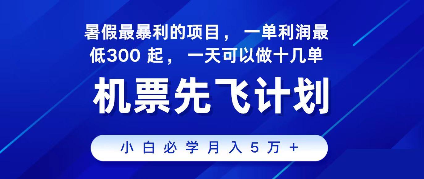 2024最新项目冷门暴利，整个暑假都是高爆发期，一单利润300+，每天可批量操作十几单-灼光资源宝库