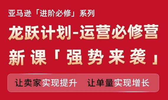 亚马逊进阶必修系列，龙跃计划-运营必修营新课，让卖家实现提升 让单量实现增长-灼光资源宝库