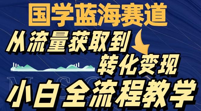 国学蓝海赛道，从流量获取，到转化变现，全流程教学-灼光资源宝库