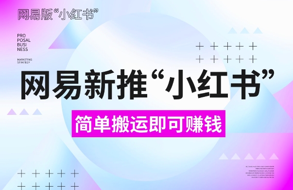 网易官方新推“小红书”，搬运即有收益，新手小白千万别错过(附详细教程)【揭秘】-灼光资源宝库