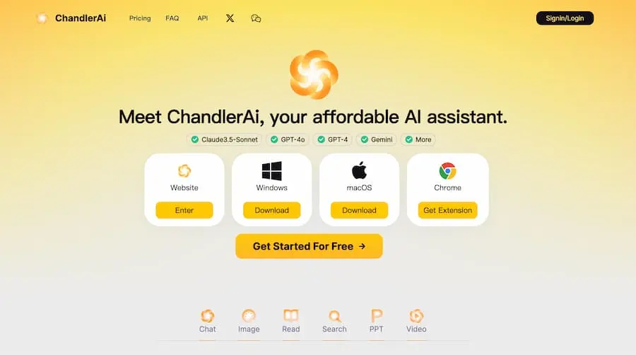 ChandlerAi｜综合性人工智能助手平台 提供多种AI服务-灼光资源宝库