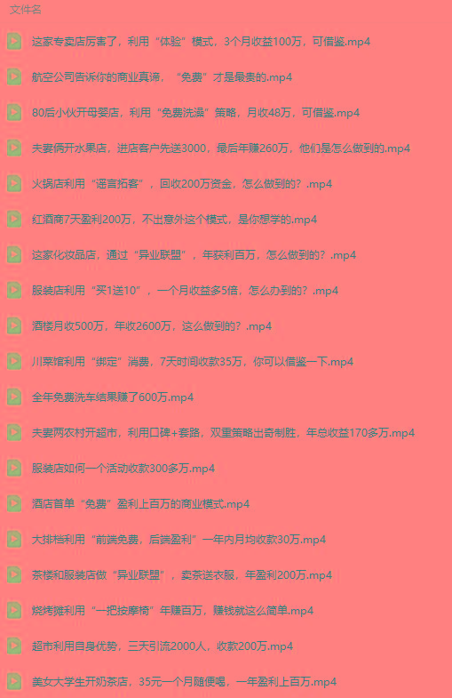 图片[5]-(9607期)真实有效391套商业模式，年入几十到几百万案例解析(电子书+视频+图文)-蘑菇资源宝库