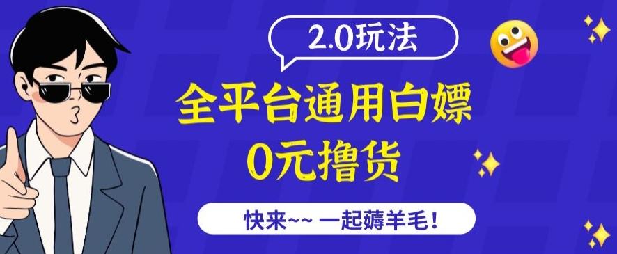 外面收费2980的全平台通用白嫖撸货项目2.0玩法【仅揭秘】-灼光资源宝库