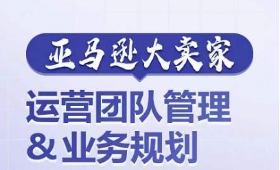 亚马逊大卖家-运营团队管理&业务规划，为你揭秘如何打造超强实力的运营团队-灼光资源宝库