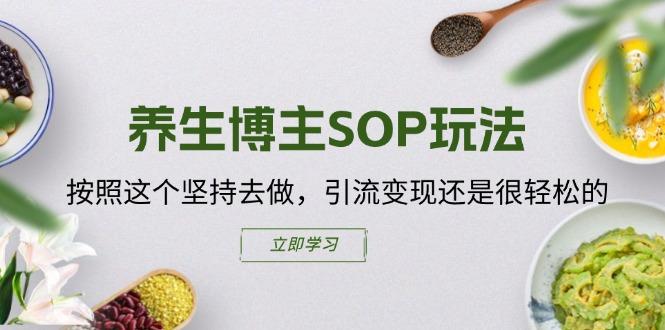 养生博主SOP玩法，按照这个坚持去做，引流变现还是很轻松的-灼光资源宝库
