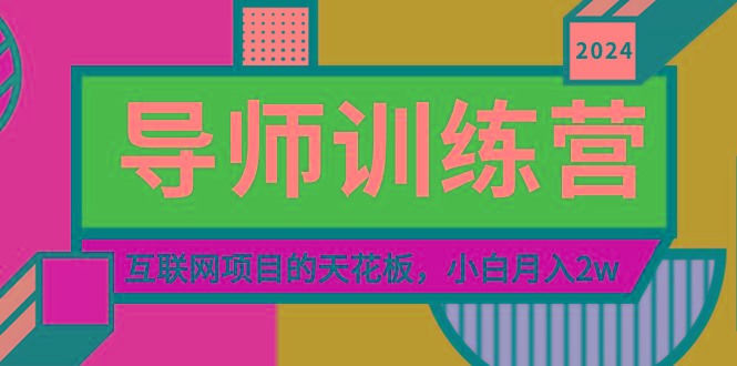 《导师训练营》精准粉丝引流的天花板,小白月入2w-灼光资源宝库