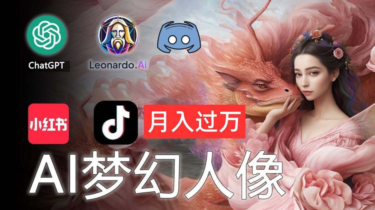 AI摄影梦幻人像：零基础也能月入过万的秘密-灼光资源宝库