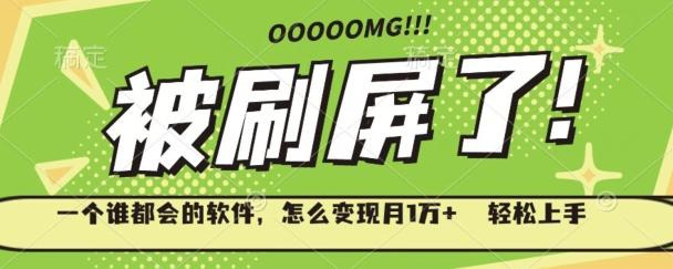 一个谁都会的软件，怎么变现月1万+轻松上手-灼光资源宝库