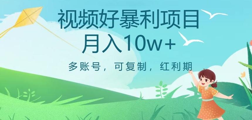 视频号暴利项目，多账号，可复制，红利期，月入10w+【揭秘】-灼光资源宝库