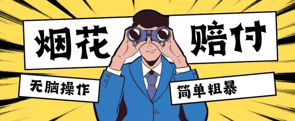 最新蓝海玩法，烟花爆竹赔付，单订单赔付200-500无脑操作【仅揭秘】-蘑菇资源宝库