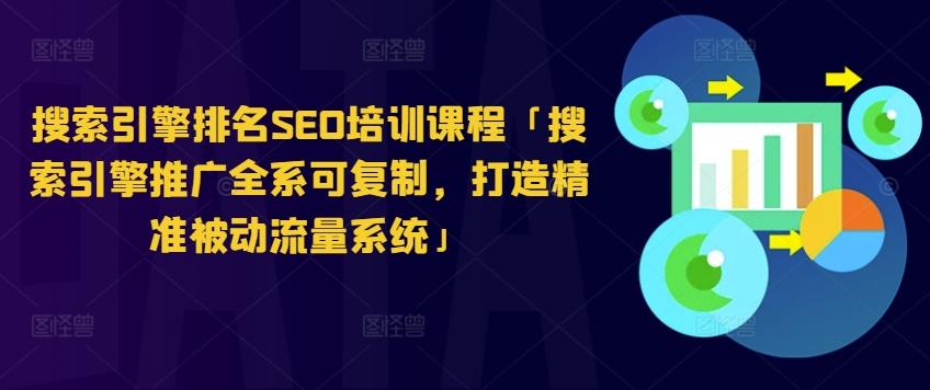 搜索引擎排名SEO培训课程「搜索引擎推广全系可复制，打造精准被动流量系统」-灼光资源宝库